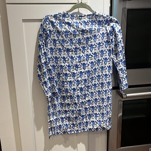 Like new Roberta roller rabbit blue monkey cover up tunic - Picture 5 of 5